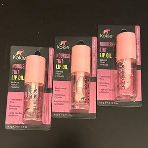 Kokie Nourish Tint Lip Oil — Pinky Promise set of 3